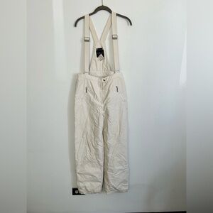 Vintage HEAD Overall  White Snow pants Snowboarding Skiing Pants Womens size 12